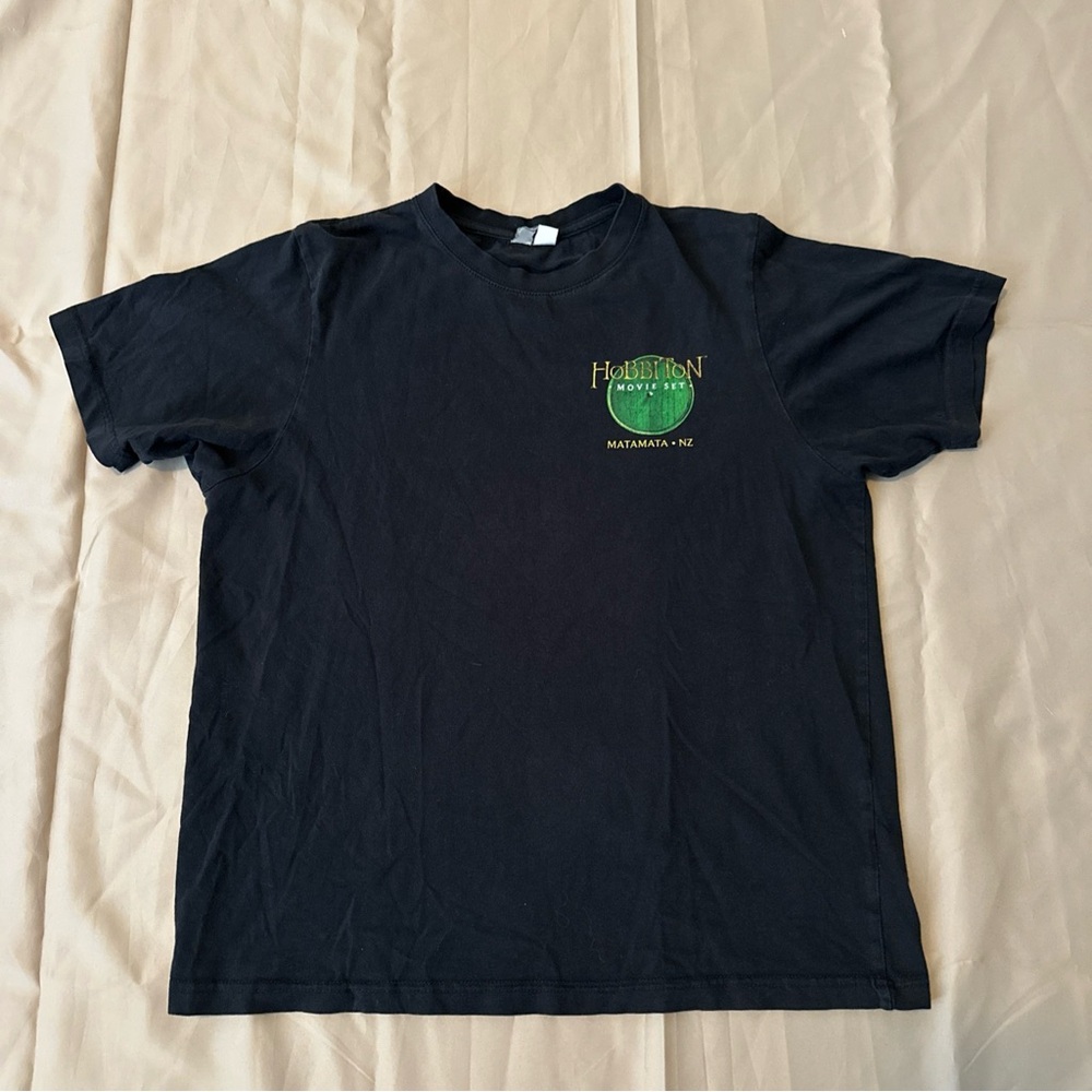 Green Logo Black Short Sleeve Tee